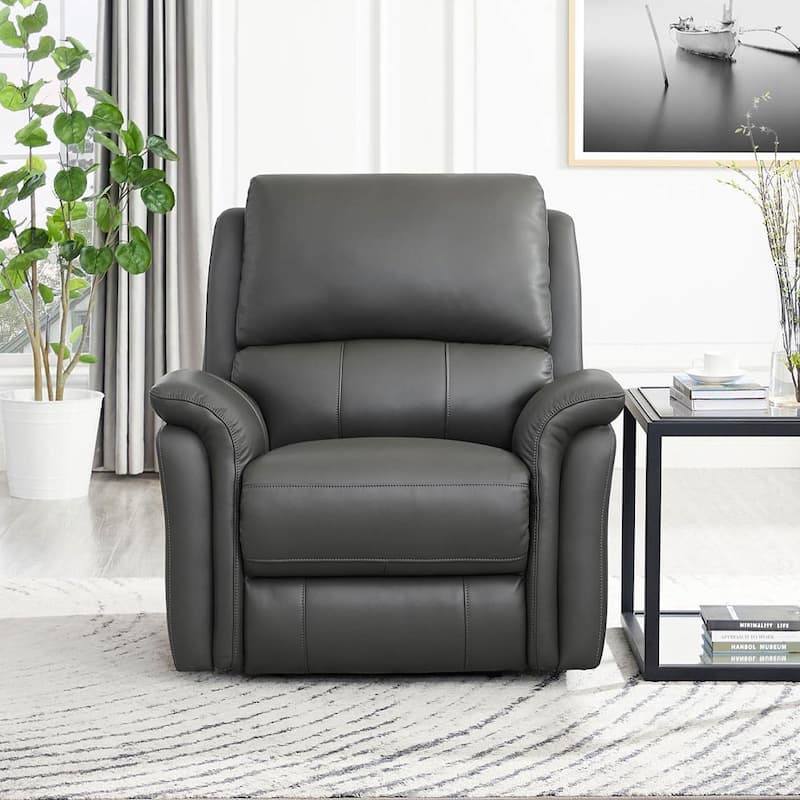 Hydeline Erindale Zero Gravity Power Recline and Headrest Top Grain Leather Recliner