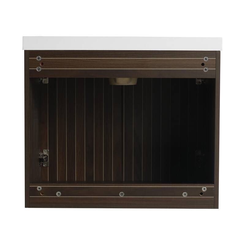 ARTCHIRLY 24/36/48/60/72/84 Inch Bathroom Vanity with Sink, Floating Bathroom Vanity with Soft Close Door and Shelf