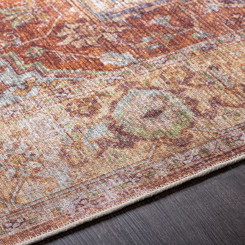 Livabliss Tala Vintage Machine Washable Area Rug