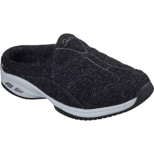 Shop Black Friday Deals On Skechers Women S Wash A Wool Commute Time Sheepish Clog Black Overstock 31065831