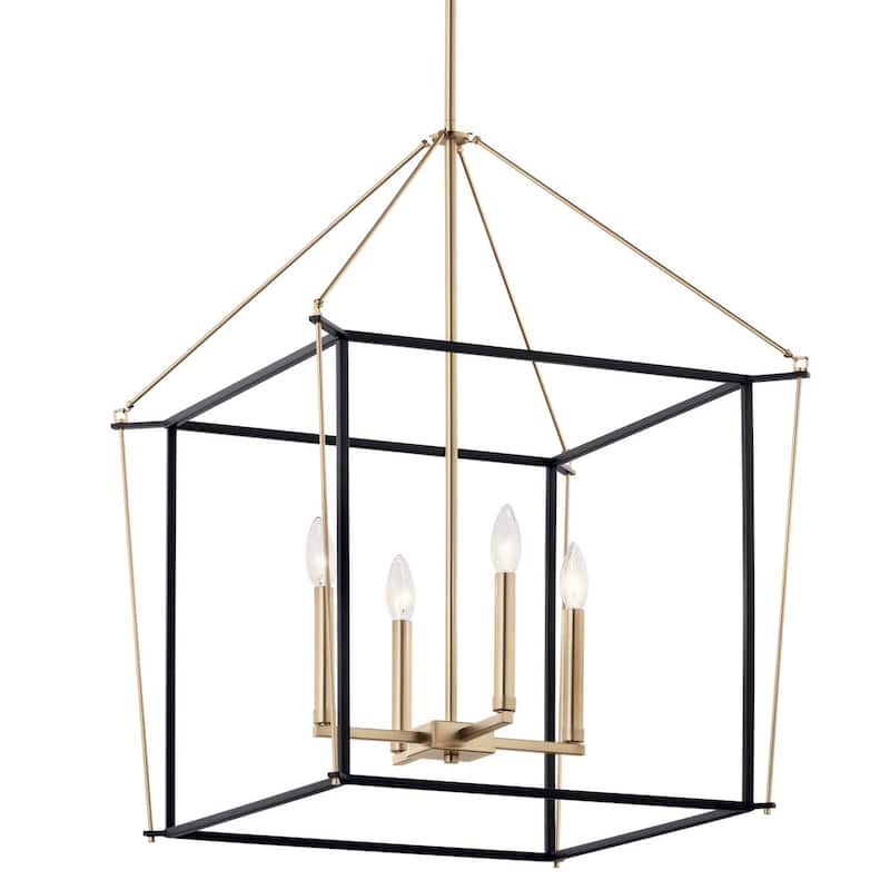 Kichler 52627 Eisley 4 Light 23" Wide Taper Candle Pendant - Champagne Bronze