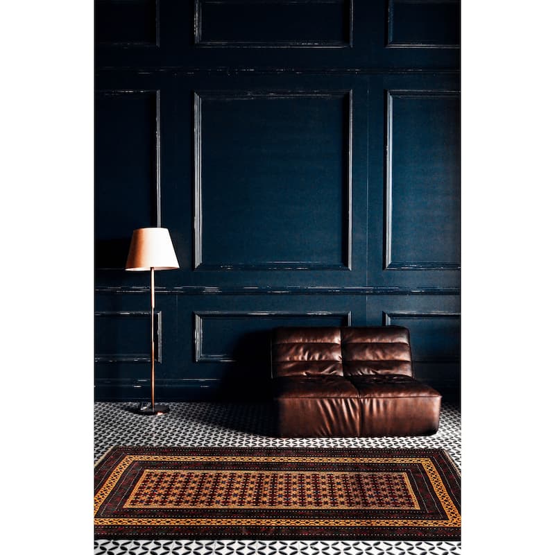 Teimani Red Rug 3'11" x 6'6" - 3'11 x 6'6