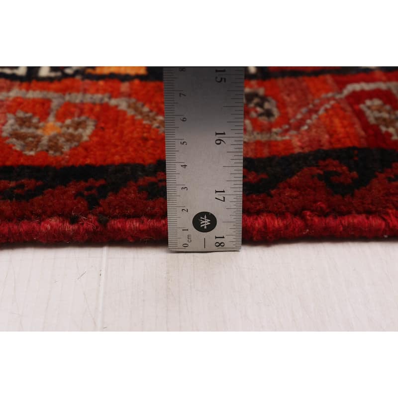 ECARPETGALLERY Hand-knotted Melis Vintage Red Wool Rug - 5'5 x 6'4