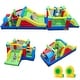 preview thumbnail 10 of 8, Gymax Inflatable Bounce Castle Large Slide w/ Jumping House Outdoor