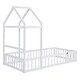 preview thumbnail 3 of 16, Wooden Twin Size Children's Bed with Detachable Headboard and Integrated Clothes Drying Rack