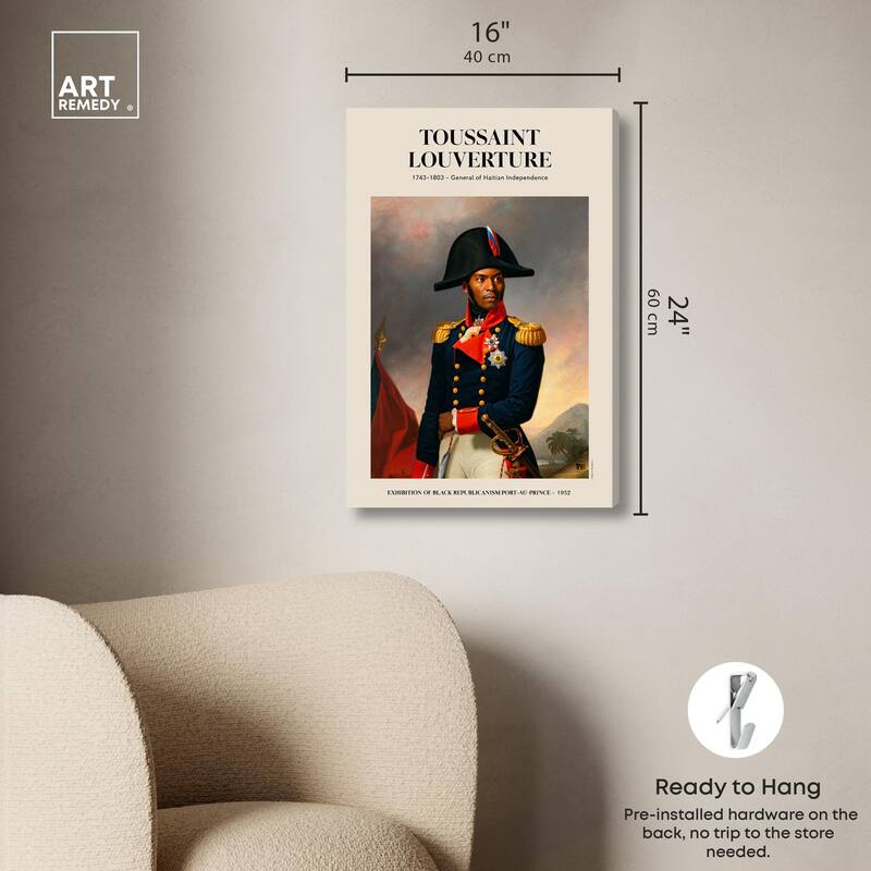 Toussant Louverture Canvas by Art Remedy, Gallery Wrapped