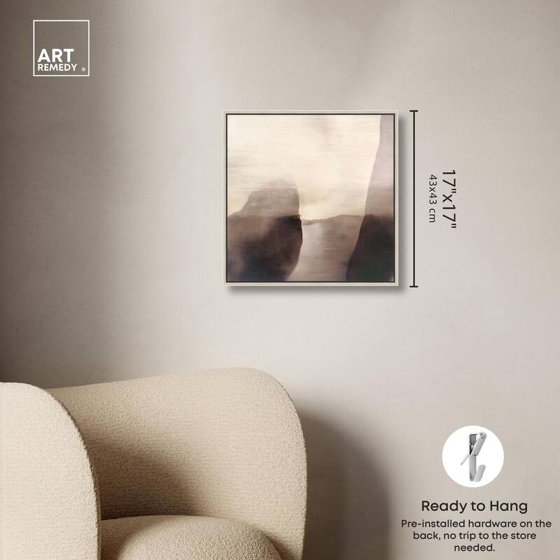 Pale Taupe II Canvas by Art Remedy