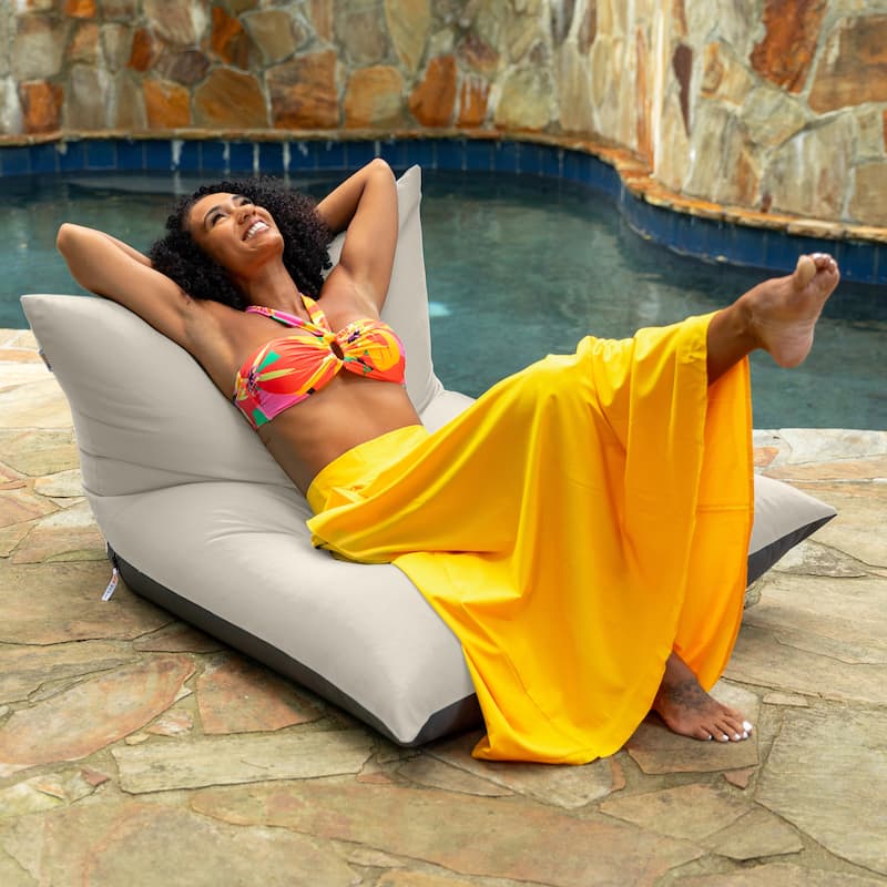Deshi Sunbrella Patio Bean Bag Lounge Chair by Havenside Home