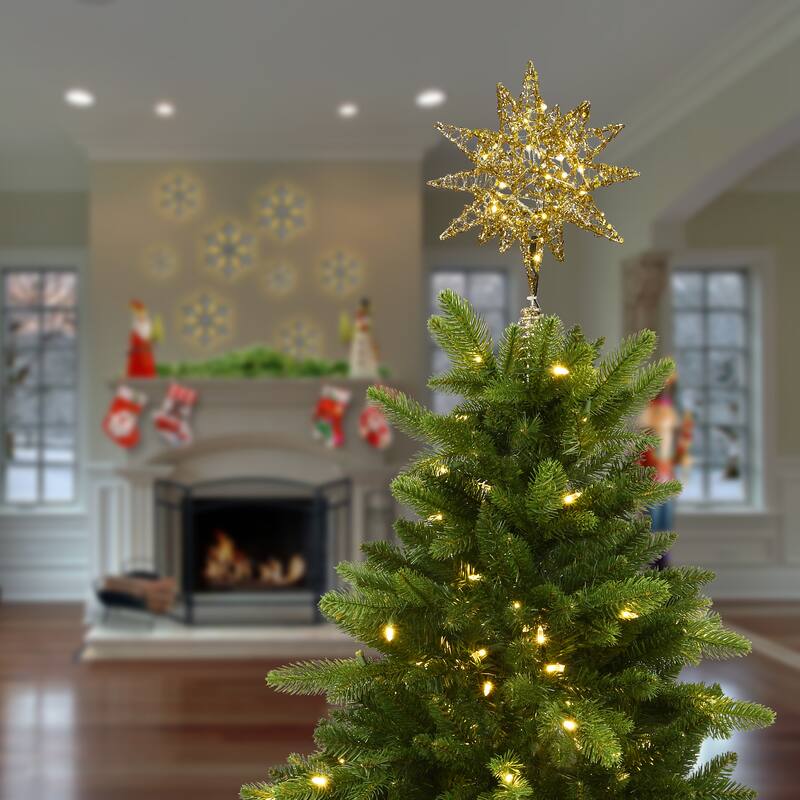 National Tree Company 14.5 in. Falling Star Tree Top for Artificial Trees with Dual Color® Lights - 14.5 in