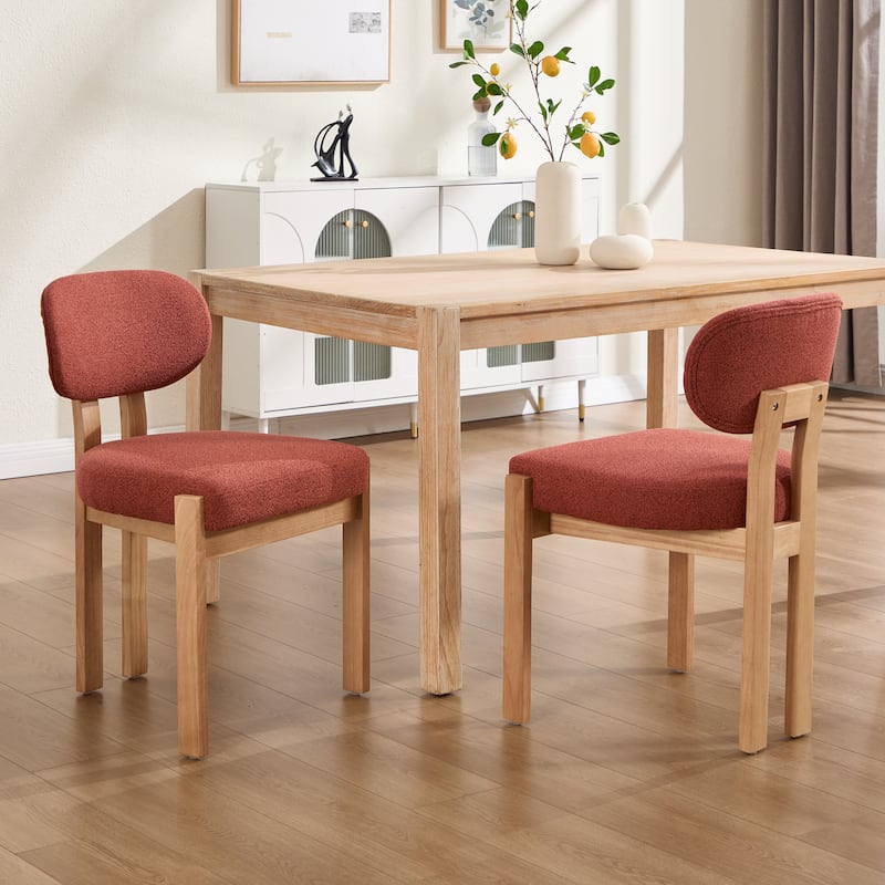 Wooden Dining Chairs Set of 2