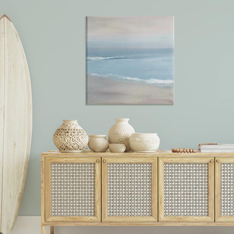 Stupell Coalescing Ocean & Shore Canvas Wall Art Design By Carol Robinson