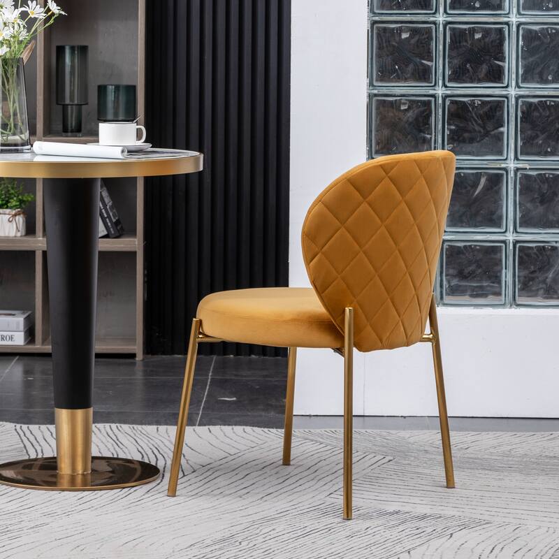 Contemporary Velvet Upholstery Dining Chair for Dining Room