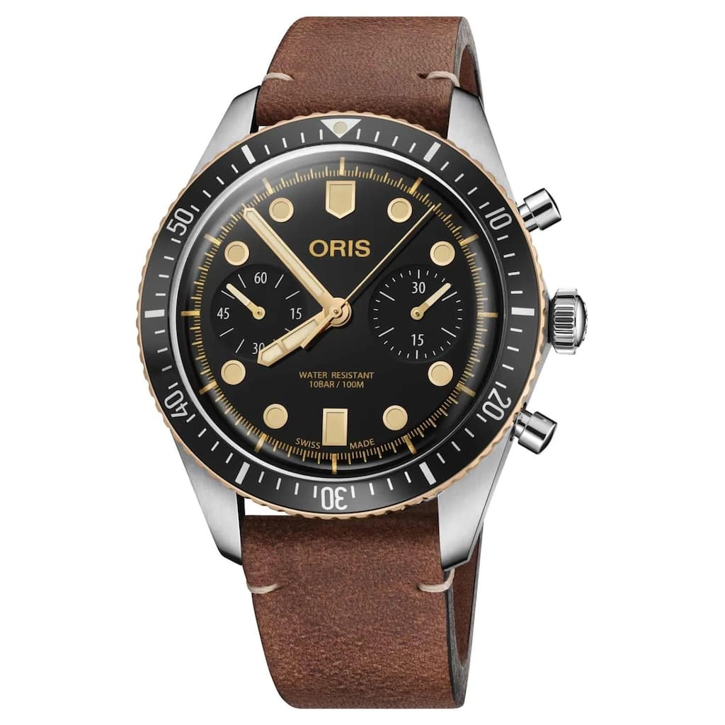 Oris Men's Divers Black Dial Watch - 77177444354-07521 - One Size