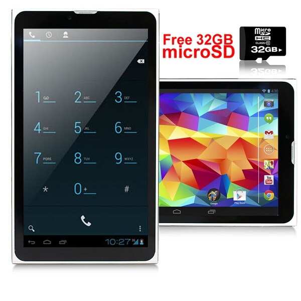 Indigi® A76 Factory Unlocked 7.0" Dual-Core Android 4.4 KitKat 2-in-1 TabletPC + DualSim SmartPhone w/ 32gb microSD Included