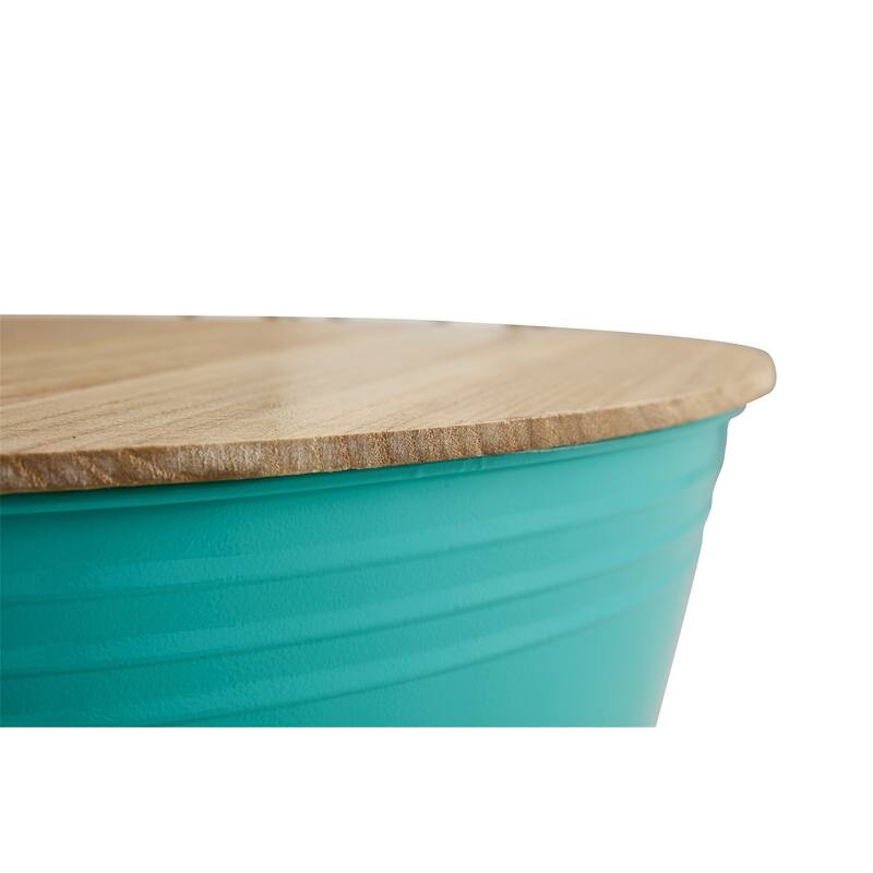 Metal Cocktail Table with Storage Space