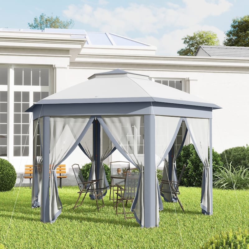 Masi 12-foot Hexagonal Pop-up Patio Gazebo by Havenside Home