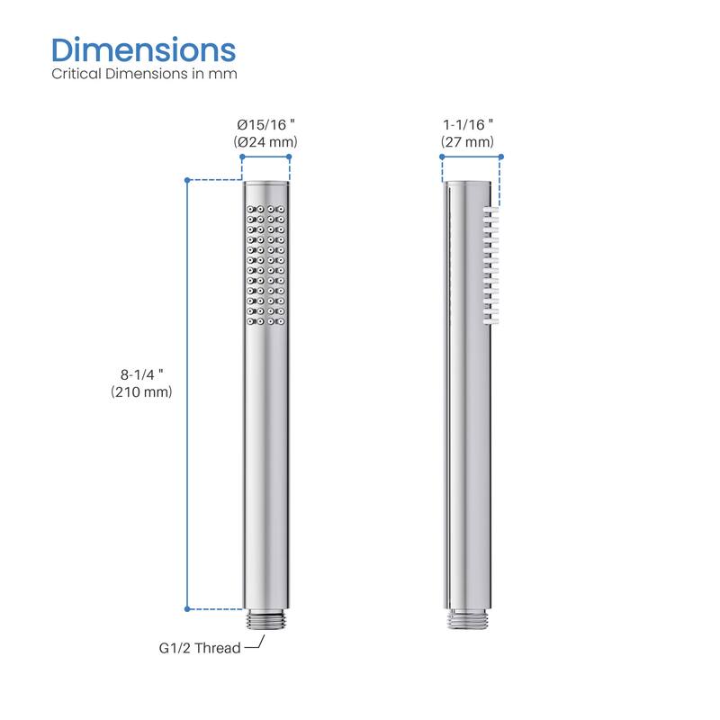 Circular Metal Handheld Shower Head
