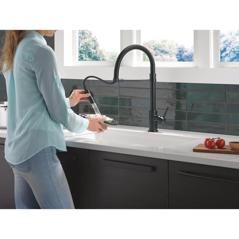 Delta Trinsic Pro Pre-Rinse Pull-Down Kitchen Faucet with Magnetic