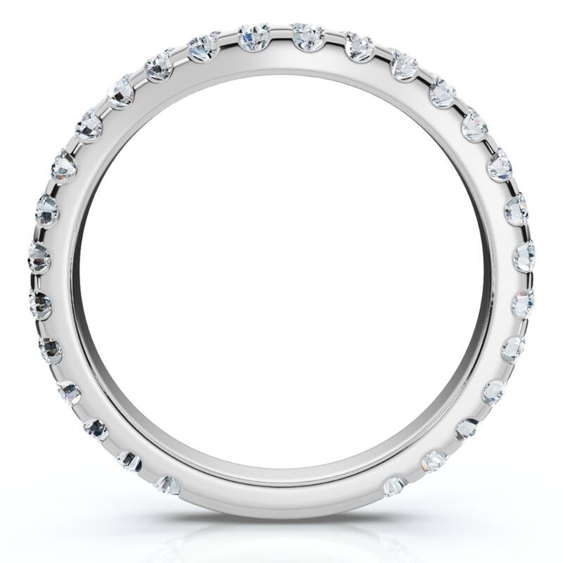 Bliss Diamond 5/8Ct Curved Diamond Wedding Anniversary Matching Band Gold Ring Lab Grown