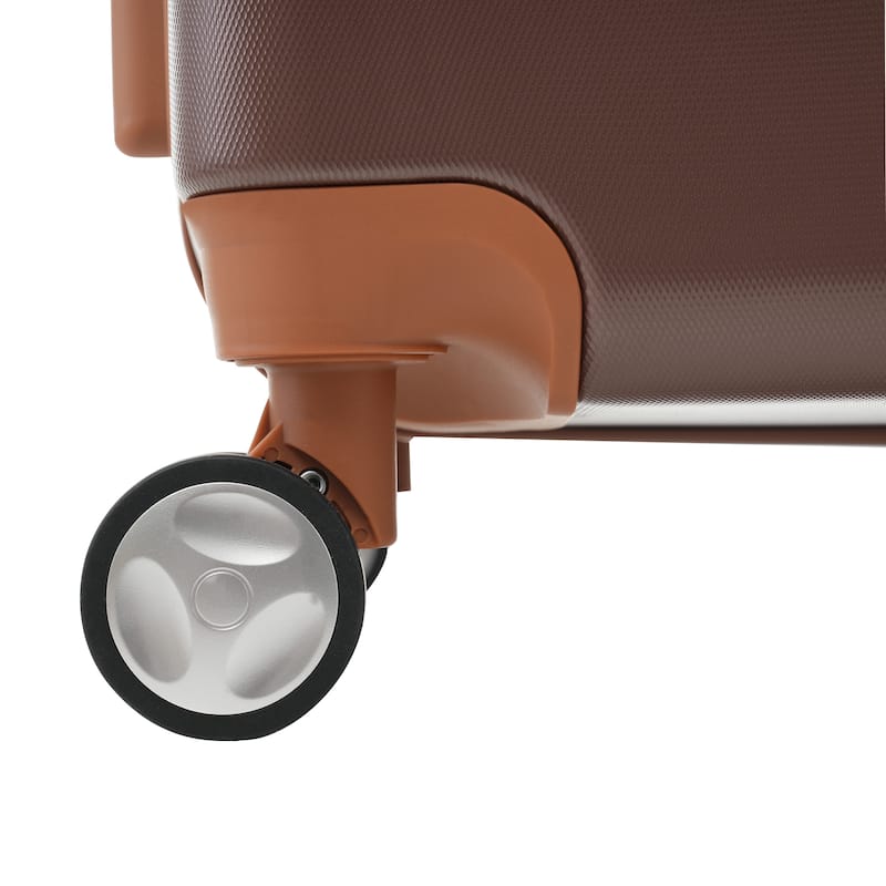 Hardshell Luggage Sets 3 Pieces 20"+28" Luggages and Cosmetic Case Spinner Suitcase with TSA Lock Lightweight,Brown