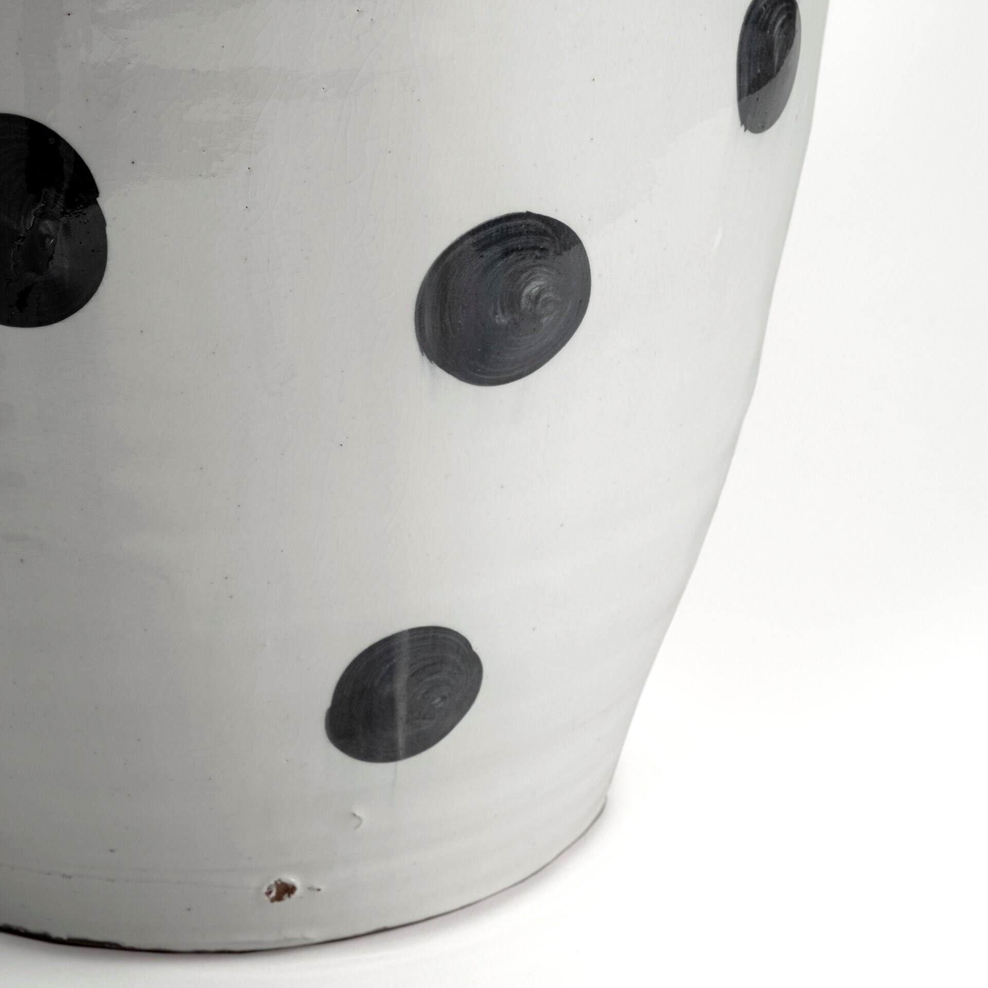 Polka Large 32H White Ceramic Polka Dot Vase - Bed Bath & Beyond