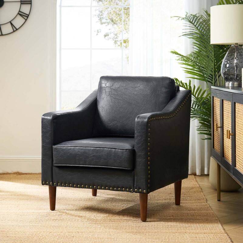 Duarte Transitional Armchair with Sloped Arms