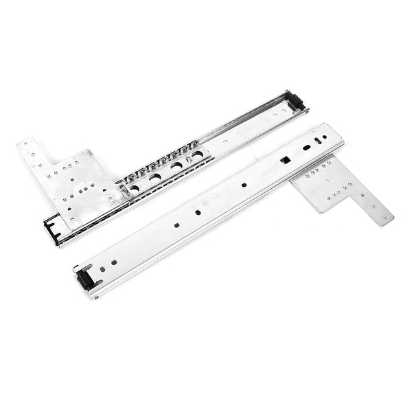2 Pcs Aluminium Television Slide Ball Bearing TV Guides Rails 12"