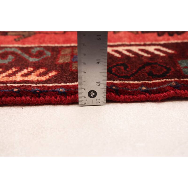 ECARPETGALLERY Hand-knotted Andelz Light Red Wool Rug - 3'5 x 9'7