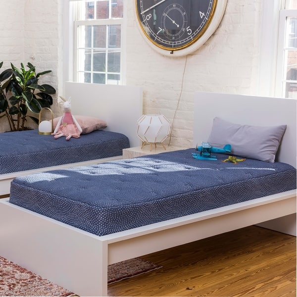 slide 2 of 6, Little Luuf 9" Hybrid Youth Bunk Bed Mattress