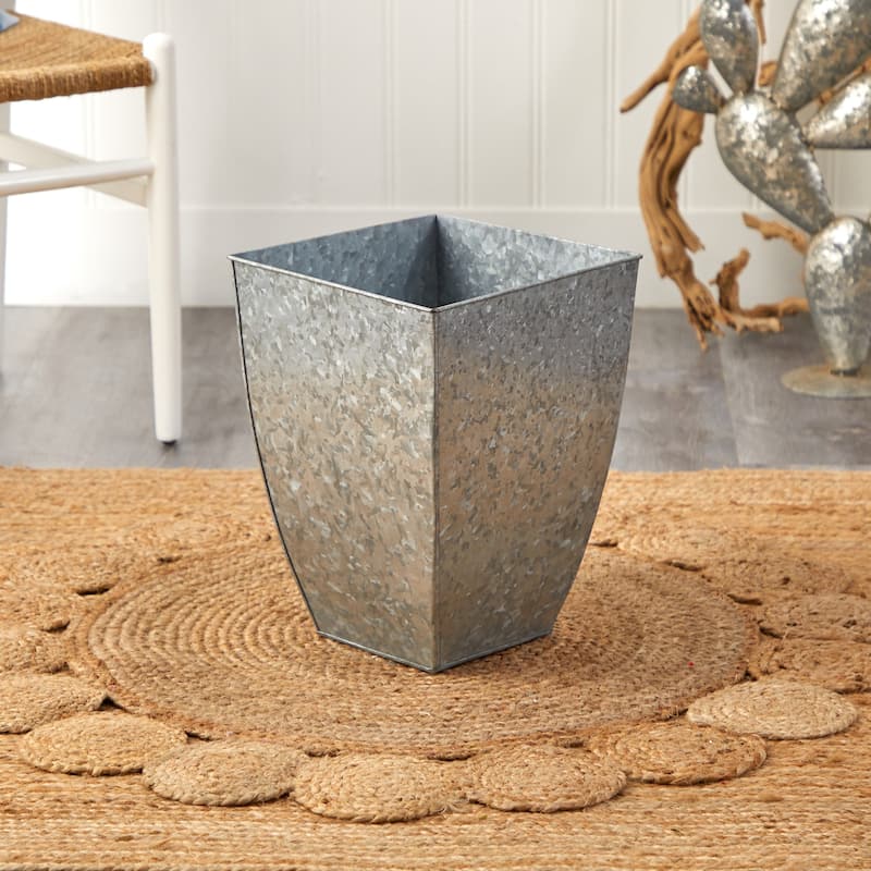 15" Square Tin Planter