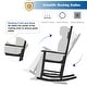 preview thumbnail 11 of 30, Gymax Wooden Rocking Chair Porch Rocker High Back Garden Seat For - See Details