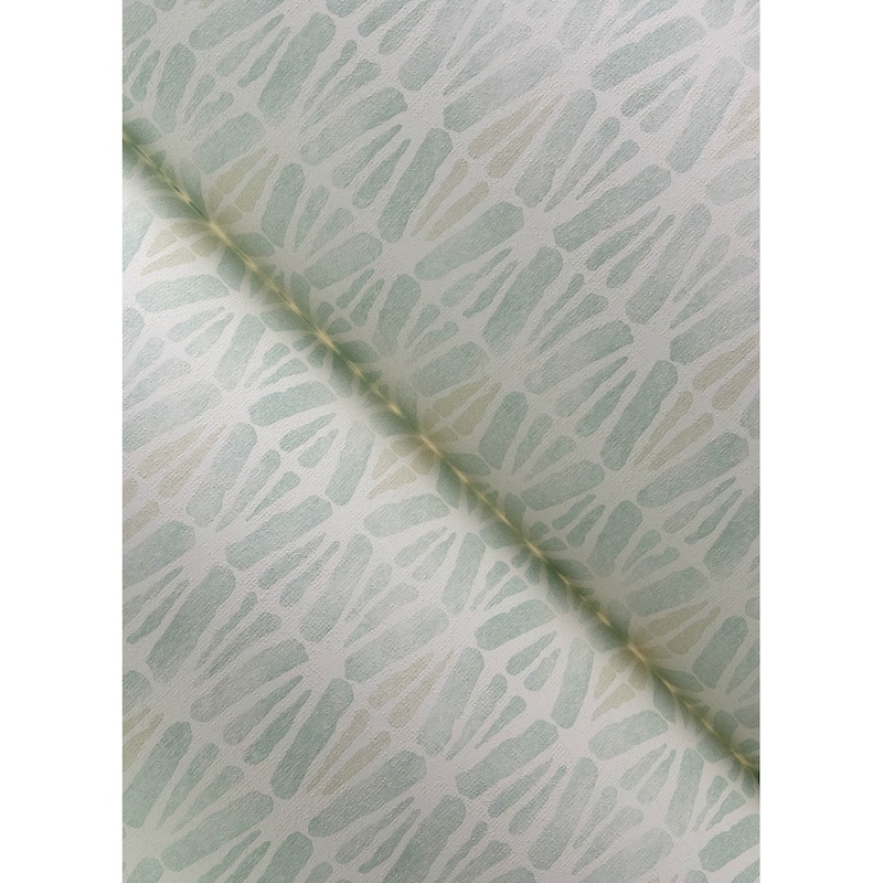 Chesapeake Nabi Aqua Geometric Wallpaper