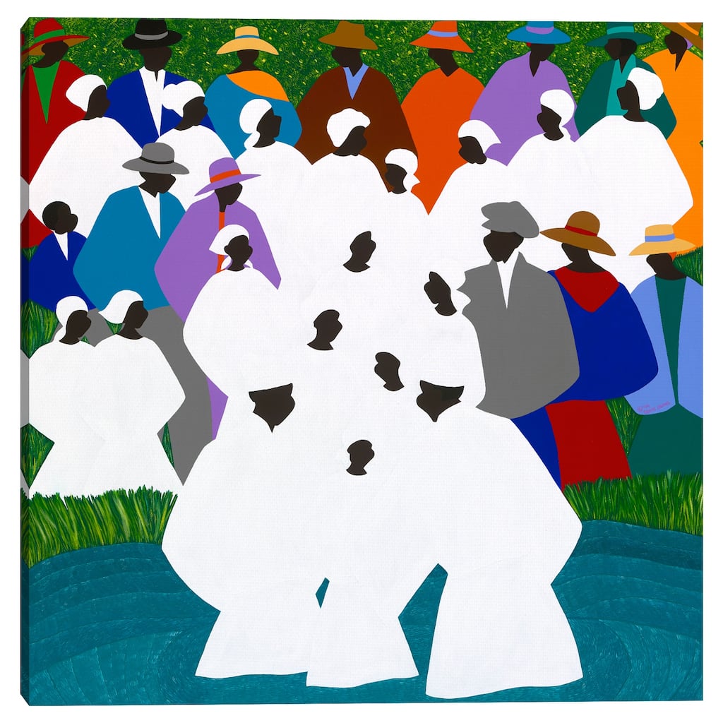 Wade in Da Wata by Synthia SAINT JAMES Canvas Art Print
