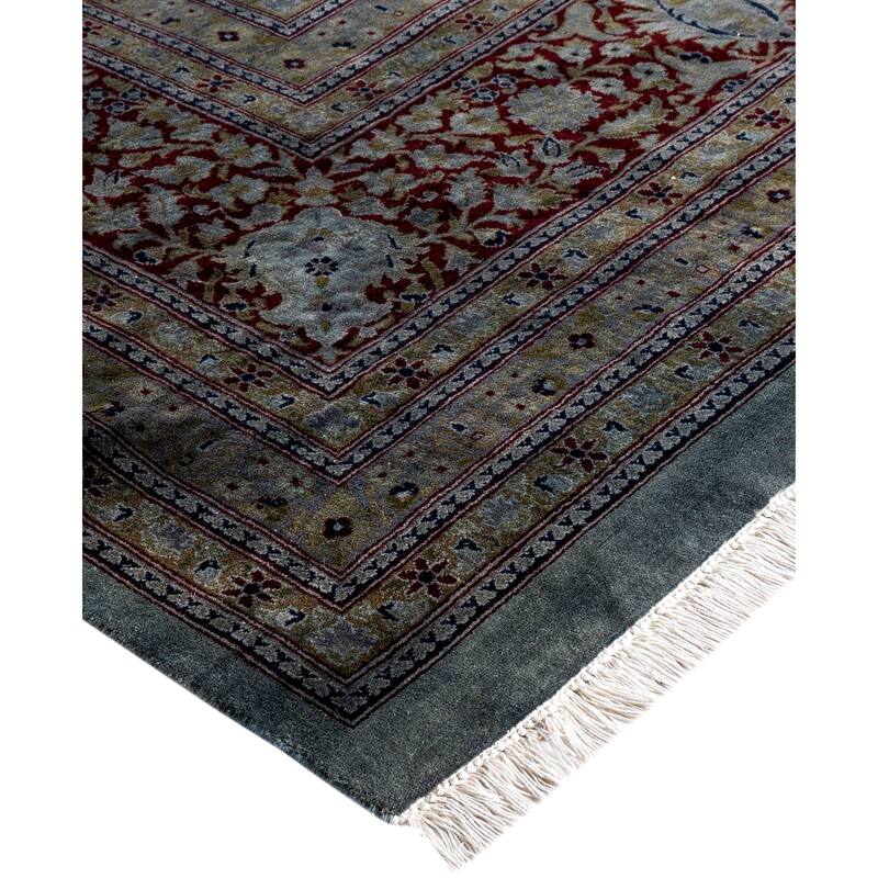 Overdyed One-of-a-Kind Hand-Knotted Area Rug - Gray - 9' 10" x 17' 10"
