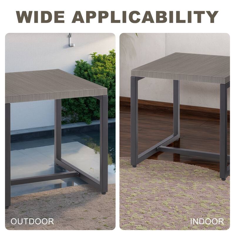 Patio Side Table Outdoor End Table