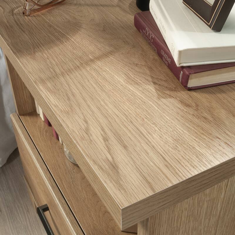 Wood Country Nightstand with 1 Drawer and Open Shelf, Brown