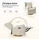 preview thumbnail 22 of 33, Remo Modern Electric Waterproof Nursery Swivel Glider Recliner with Built-in Nightlight and USB ports Set of 2 by HULALA HOME