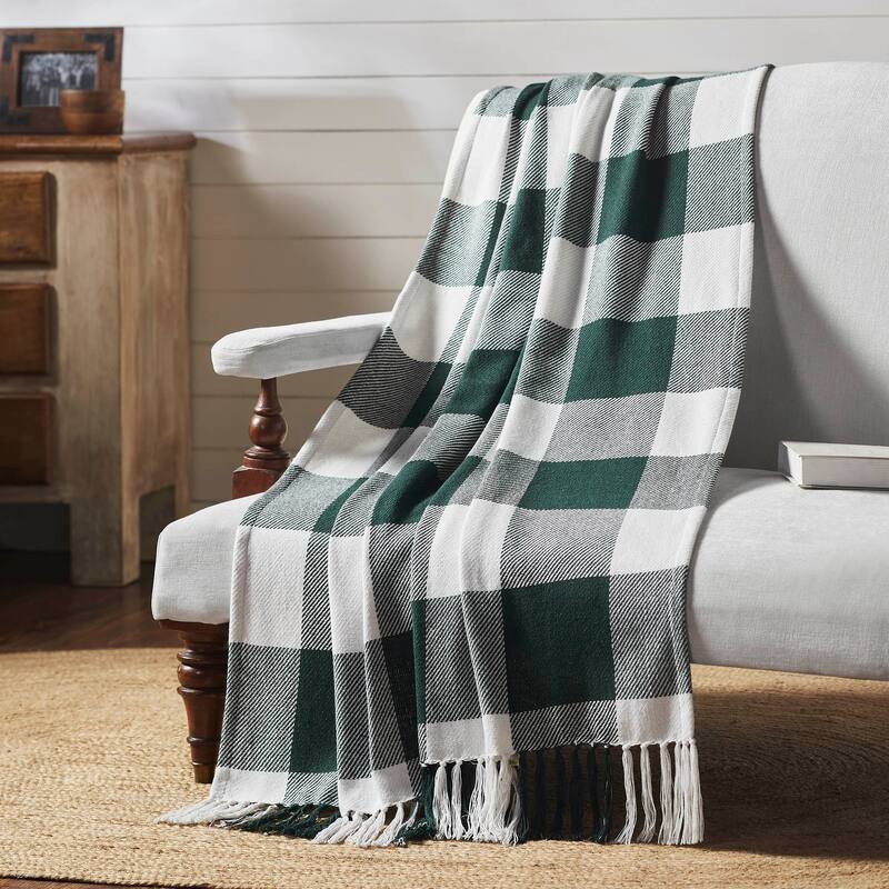 Annie Buffalo Check Woven Throw 50x60