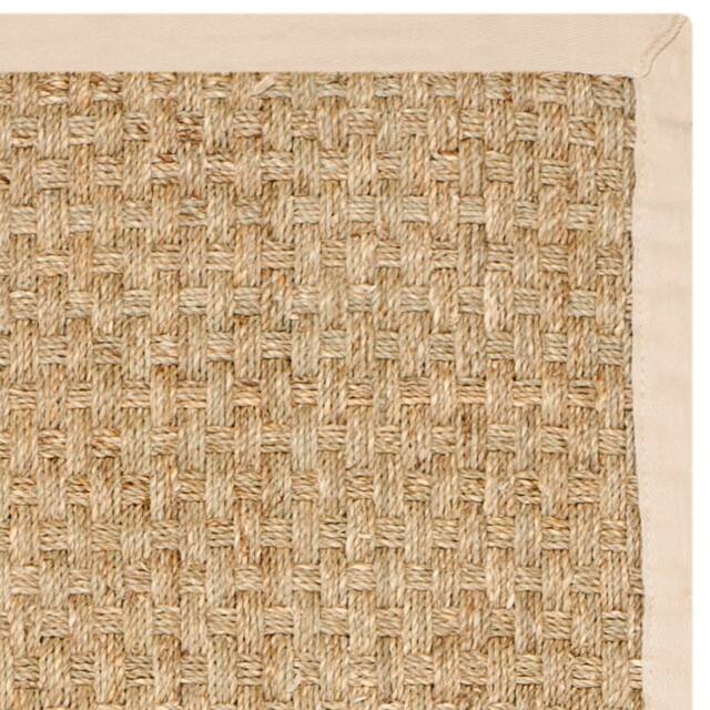 SAFAVIEH Natural Fiber Marina Basketweave Seagrass Rug