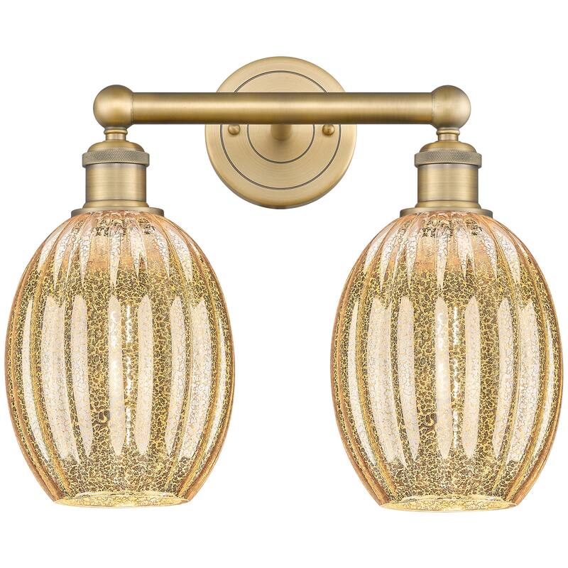 Innovations Lighting 616-2W-13-16 Preston Vanity Preston 2 Light 16" - Brushed Brass / Mercury