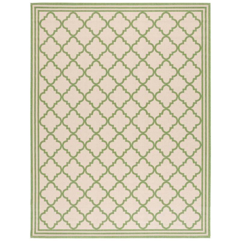 Martha Stewart by SAFAVIEH Leonara Indoor/Outdoor Trellis Rug - 6'7" x 9' - Cream/Olive