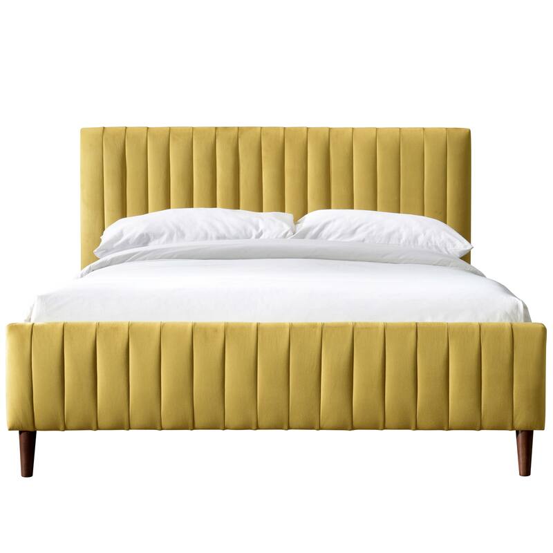 Omax Decor Spencer Upholstered Queen Platform Bed