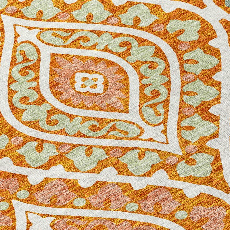 HomeRoots Floral Transitional Rectangle Outdoor Rug