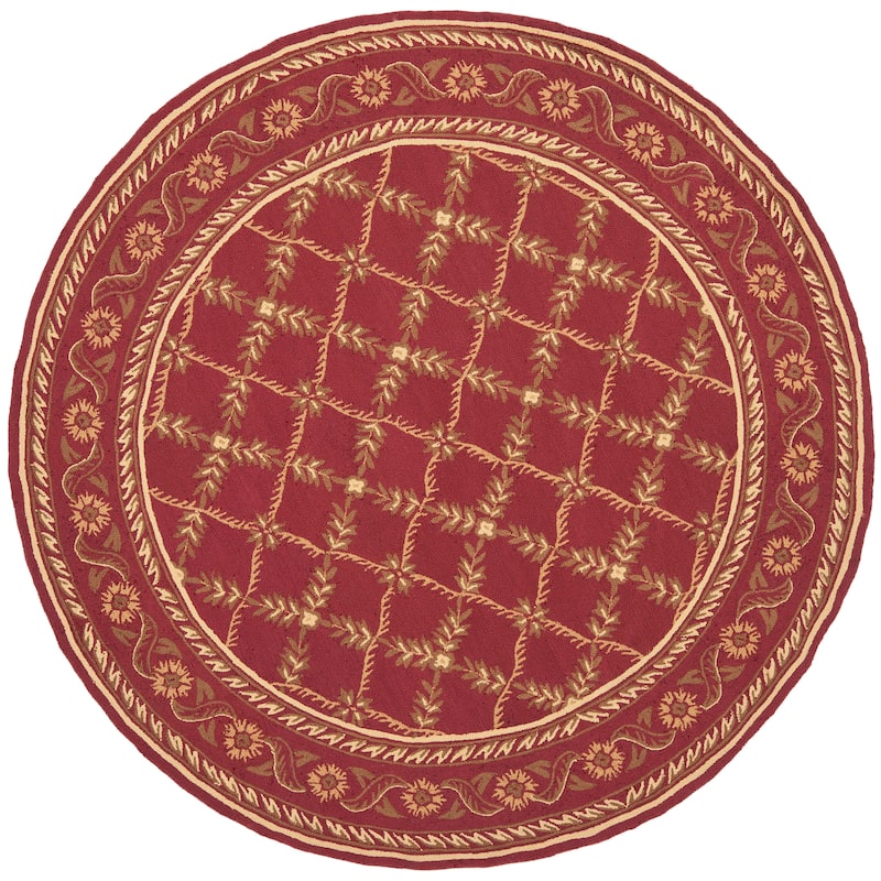 SAFAVIEH Handmade Wilton Lizette Country Floral Wool Rug