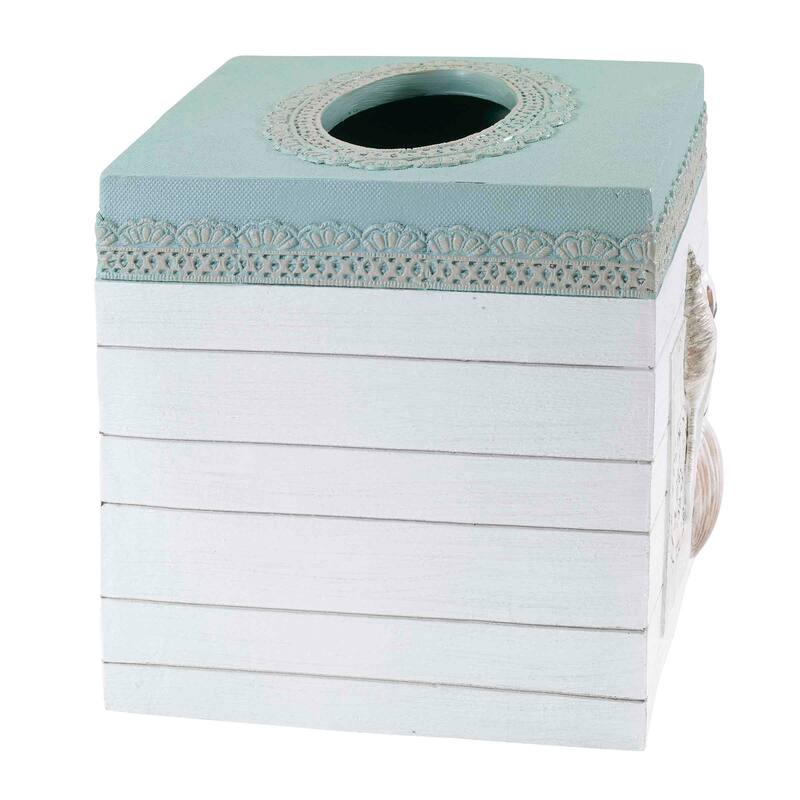 Avanti Linens Farmhouse Shell Tissue Cover - White - Tissue Cover