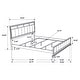 preview thumbnail 3 of 74, Barzini 5-Piece Bedroom Set with Upholstered Headboard