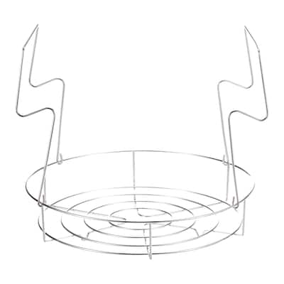11" Canning Rack, Steamer Canning Jar Rack with Handles - Silver