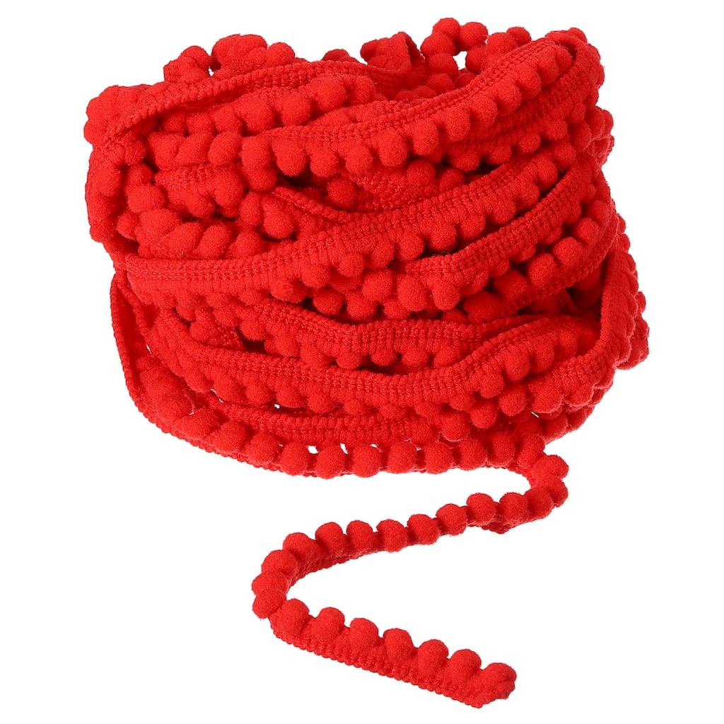 10 Yards Pom Pom Ball Fringe Trim Ribbon Sewing Trim DIY Crafts, 5mm