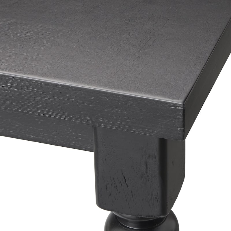 Lifestorey Clemence Farmhouse Dining Table with Turned Legs