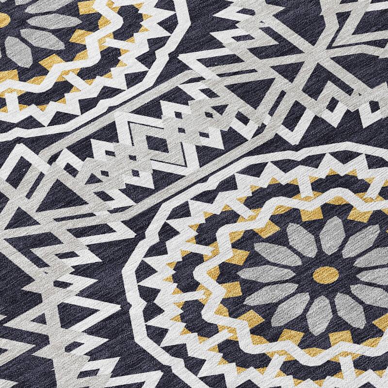 Machine Washable Indoor/ Outdoor Chantille Moroccan Boho Rug